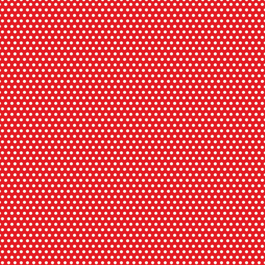 Red and Ivory Mini Dot Rev Paper