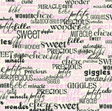 Baby Girl: Words on Ivory Paper