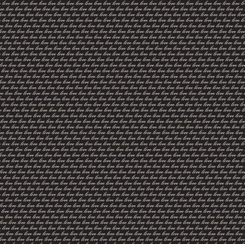 Black and Ivory Love Script Rev Paper