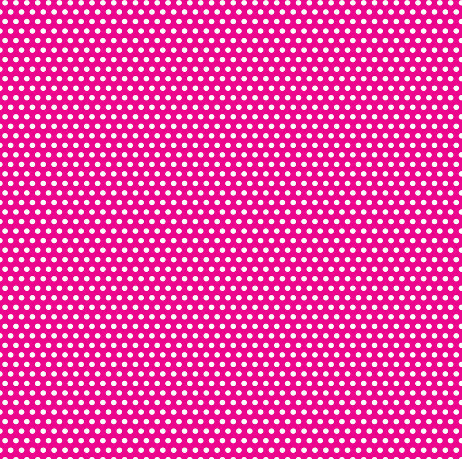 Hot Pink and White Mini Dot Rev Paper