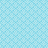 Turquoise and White Damask Rev Paper