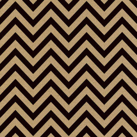 Black and Kraft Chevron Paper
