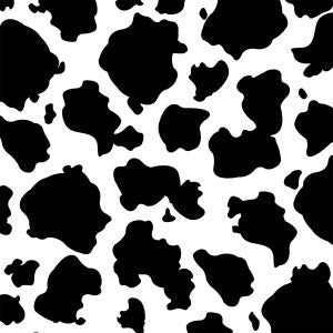 Black and White Cow Paper