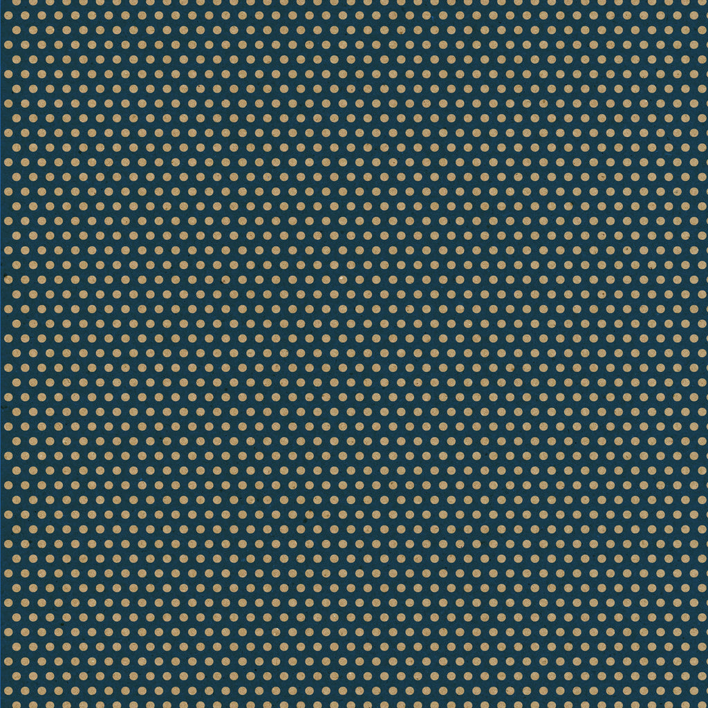Navy & Kraft Mini Dot Rev Paper