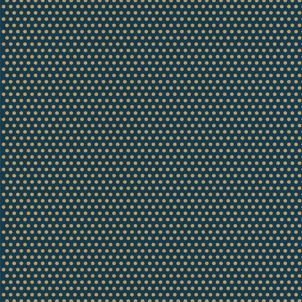 Navy & Kraft Mini Dot Rev Paper