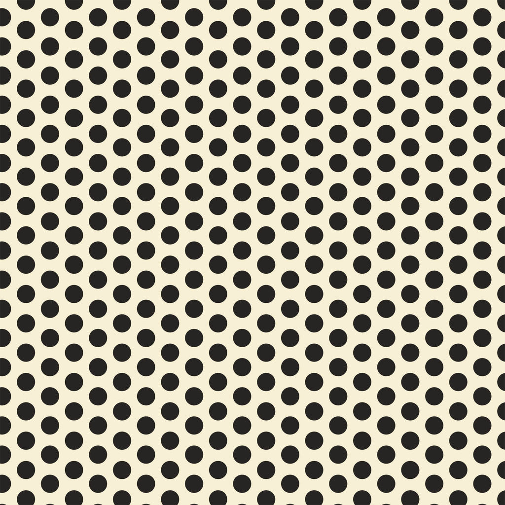 Black and Ivory Dot Paper