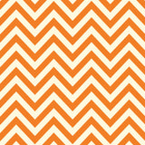 Orange and Ivory Chevron Paper