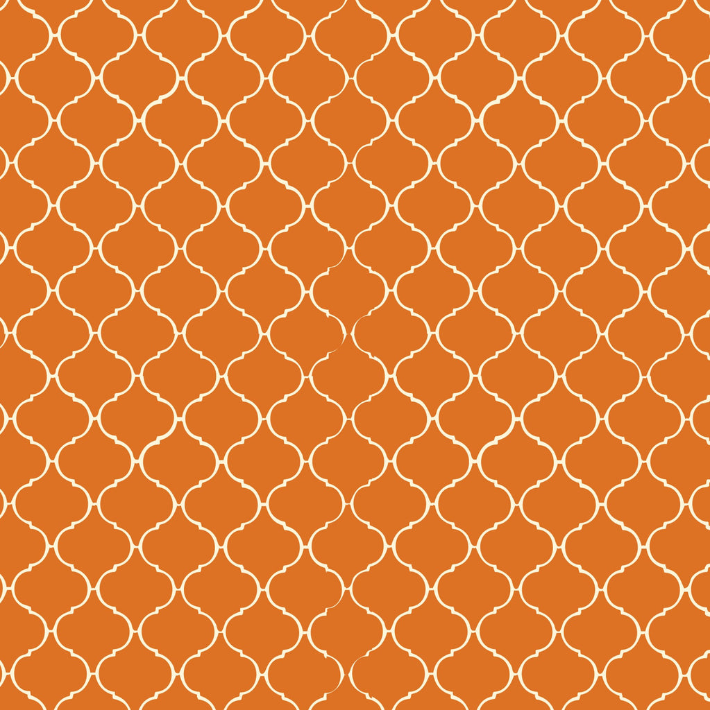 Orange and Ivory Tile Rev Paper