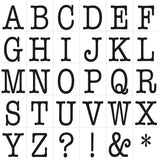 Black and White Type Alpha Letter Paper