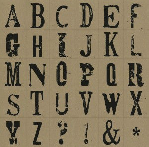 Black and Kraft Alpha Paper