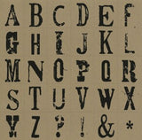 Black and Kraft Alpha Paper