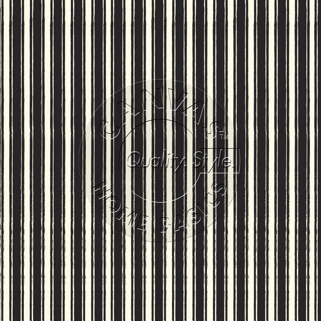 Black and Ivory French Linen Stripe Paper