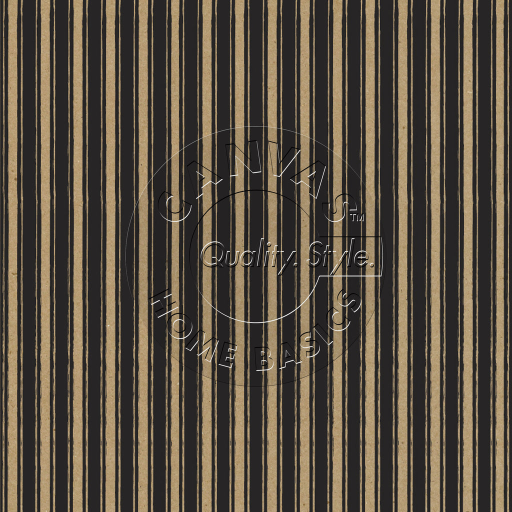 Black and Kraft French Linen Stripe Paper