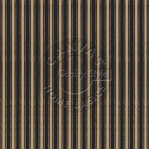 Black and Kraft French Linen Stripe Paper