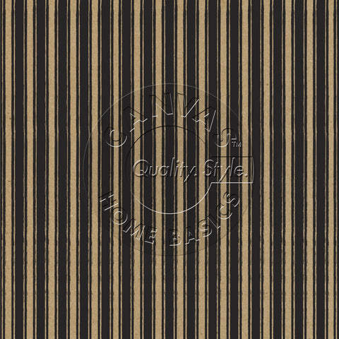 Black and Kraft French Linen Stripe Paper