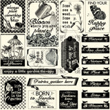 The Watering Can: Garden Sayings on Ivory Paper