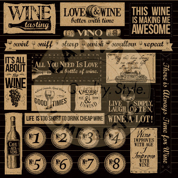 Vino and Ale: Uncorked on Kraft Paper