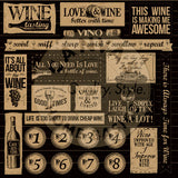 Vino and Ale: Uncorked on Kraft Paper