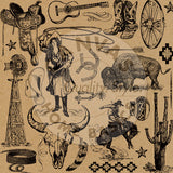 Canvas Corp Cowboy Spirit Western Paper Collection
