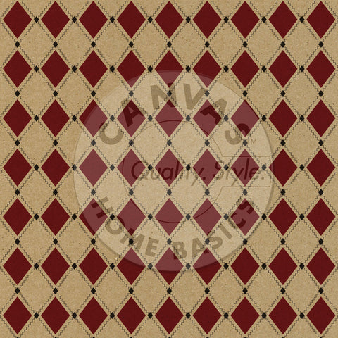Farmhouse Christmas: Red and Black Diamonds on Kraft Paper