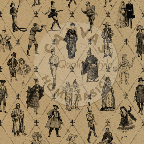 Haunt It:  Halloween Costumes on Kraft Paper