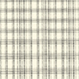 Black and Ivory Plaid Paper