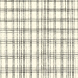 Black and Ivory Plaid Paper