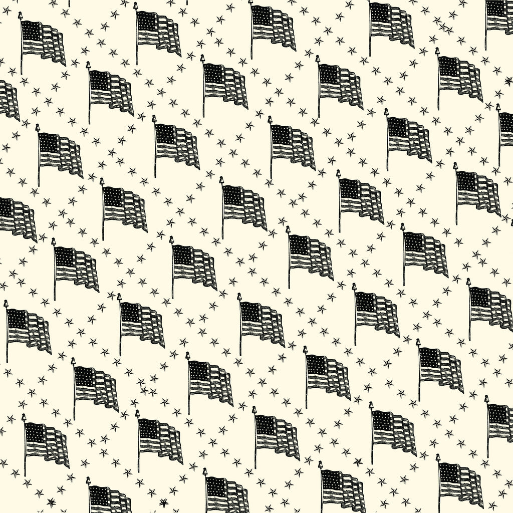Heirloom Collection: Stars & Stripes on Ivory Paper