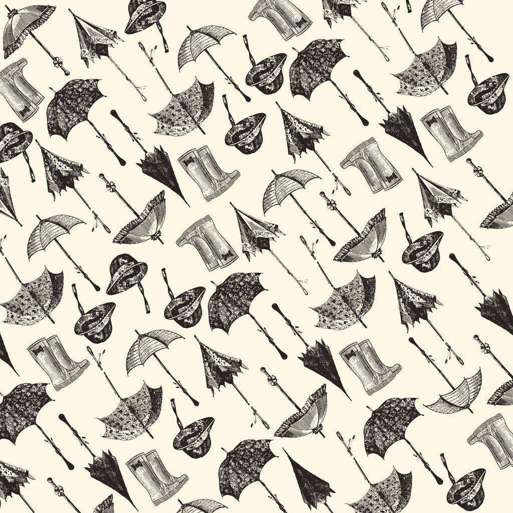 Spring Showers:  Boots and Brellas Paper