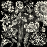 Spring Showers:  Spring Flowers Rev on Ivory Paper