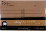 Black and Kraft Recipe Card Paper