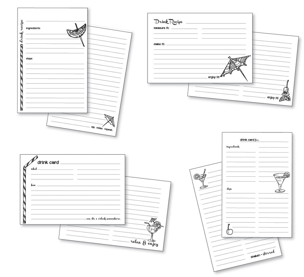 Recipe Cards - Mixology