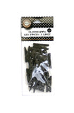 Mini Clothespins- Black (25 pieces)