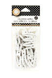 Mini Clothespins- White
