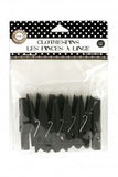 Small Clothespins Black (12pc)