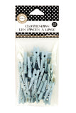 Mini Clothespins- Lt Blue (25 pieces)