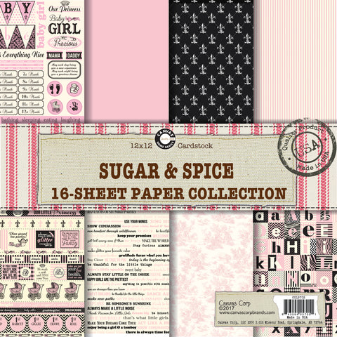 Canvas Corp Sugar and Spice (Baby Girl) Paper Collection