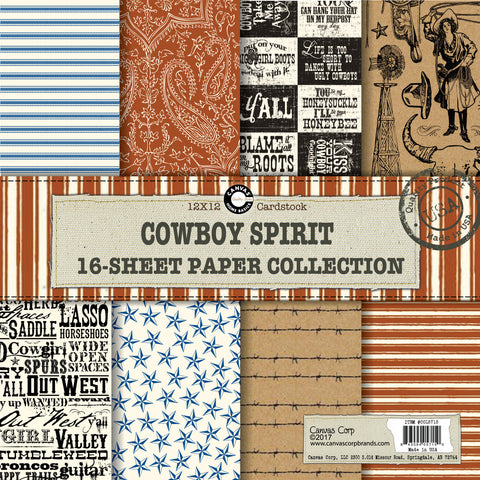 Canvas Corp Cowboy Spirit Western Paper Collection