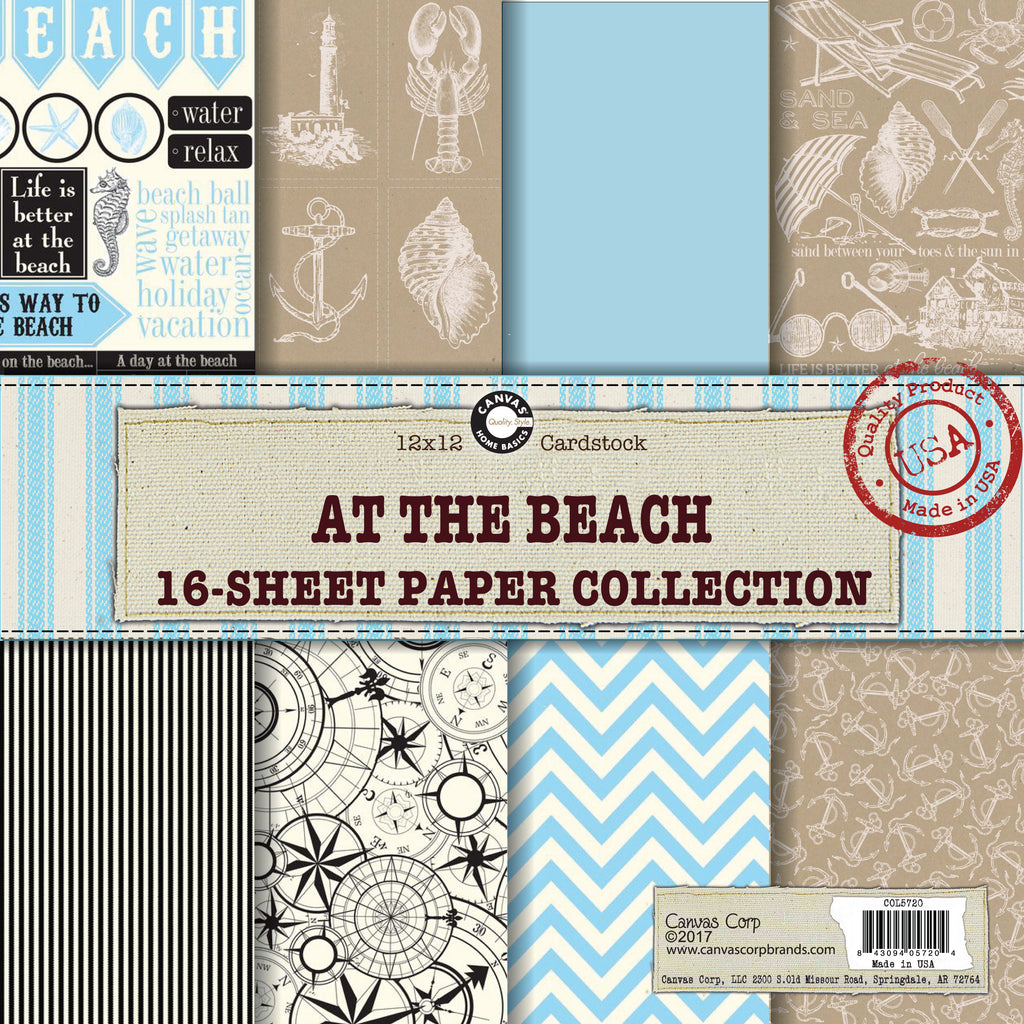 Canvas Corp At the Beach Paper Collection