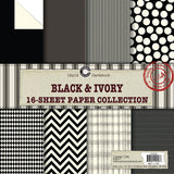 Canvas Corp Black and Ivory Paper Collection