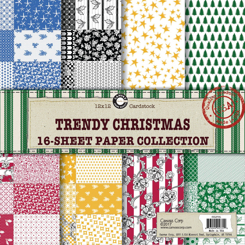Canvas Corp Trendy Christmas Paper Collection
