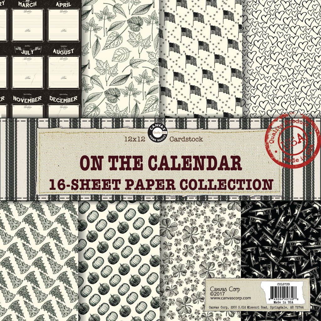 Canvas Corp On the Calendar Paper Collection