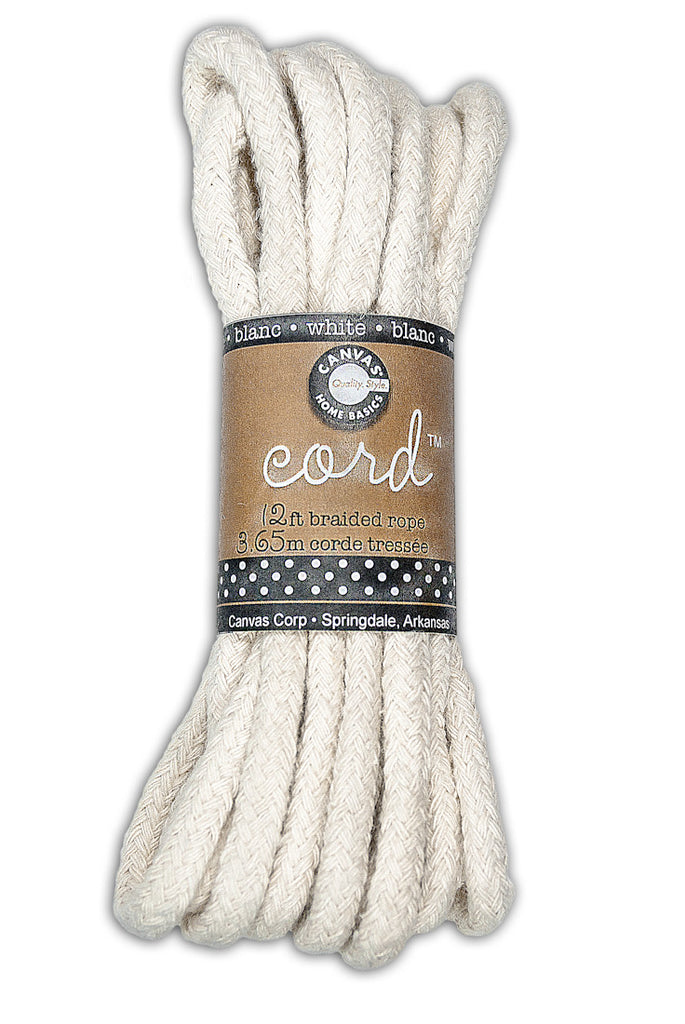 Cord - Braided Rope Cream Hank 9ft