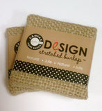 Stretched Burlap - 2 x 2