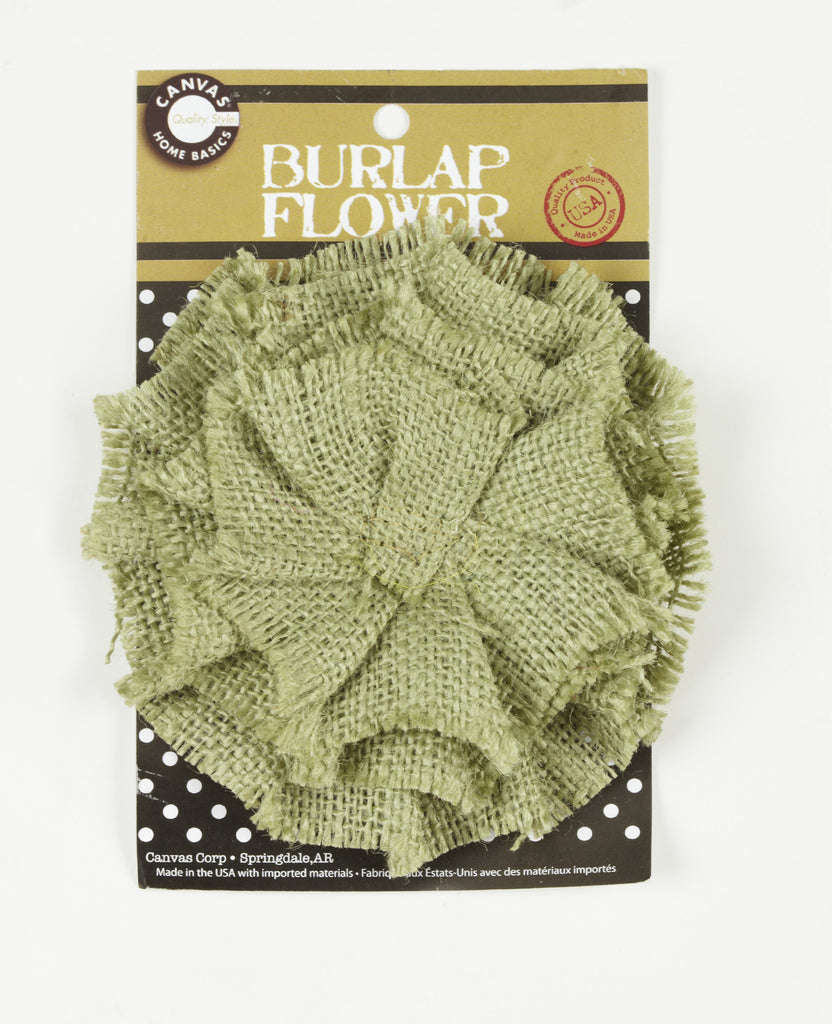 Burlap Flower - Linen