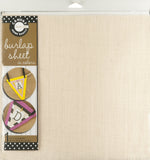 12 x 12  Burlap Sheet - Ivory