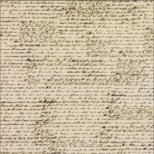 12 x 12 Printed Canvas Sheet - French Script