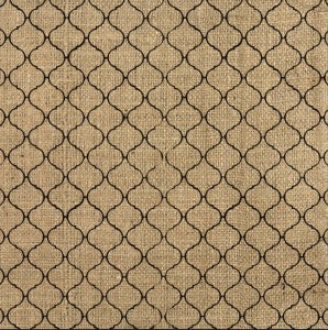 12 x 12 Printed Burlap Sheet - Tile