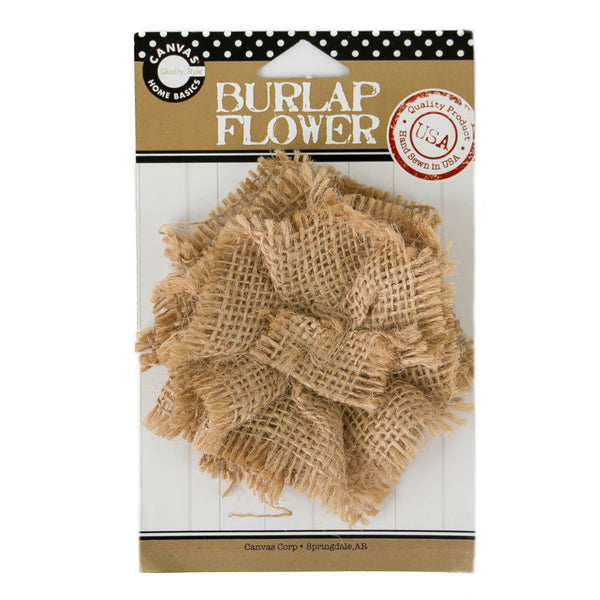 Burlap Flower - natural burlap