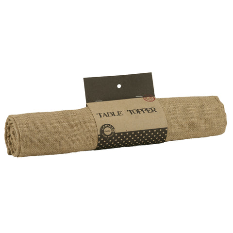 Burlap Table Topper - square 57" x 57"